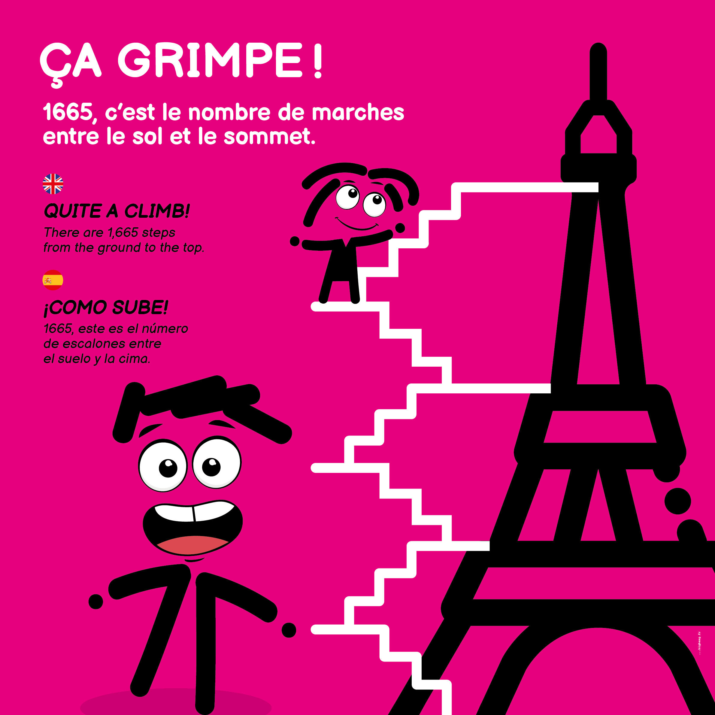 ça grimpe à la Tour Eiffel