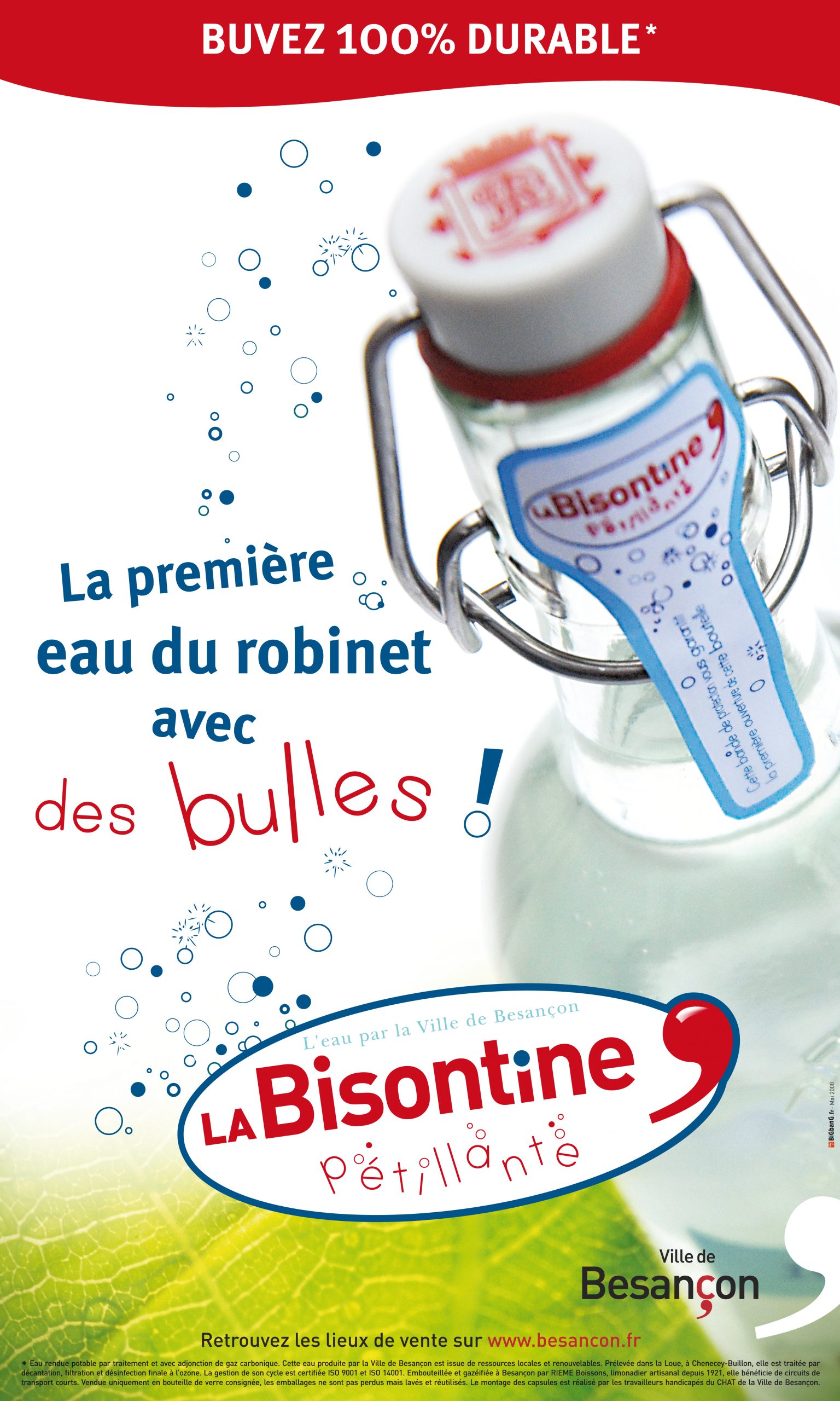 Eau pétillante La Bisontine