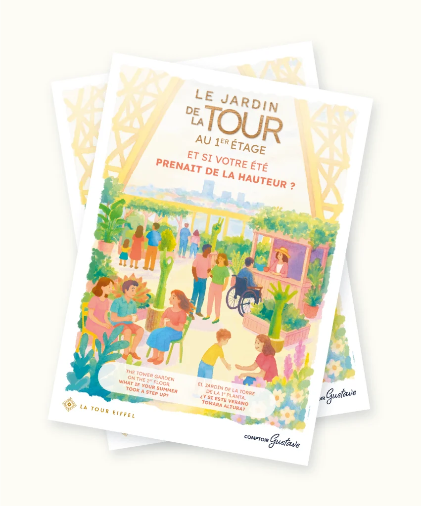 Illustrer le jardin éphémère de la tour Eiffel